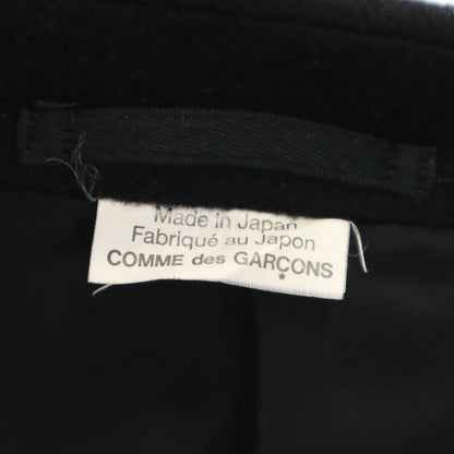 COMME des GARCONS HOMME DEUX Wool Cashmere Coat Black Size S