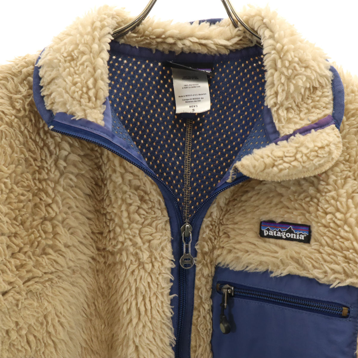 Patagonia 2005 Classic Retro Fleece Jacket Beige Size S