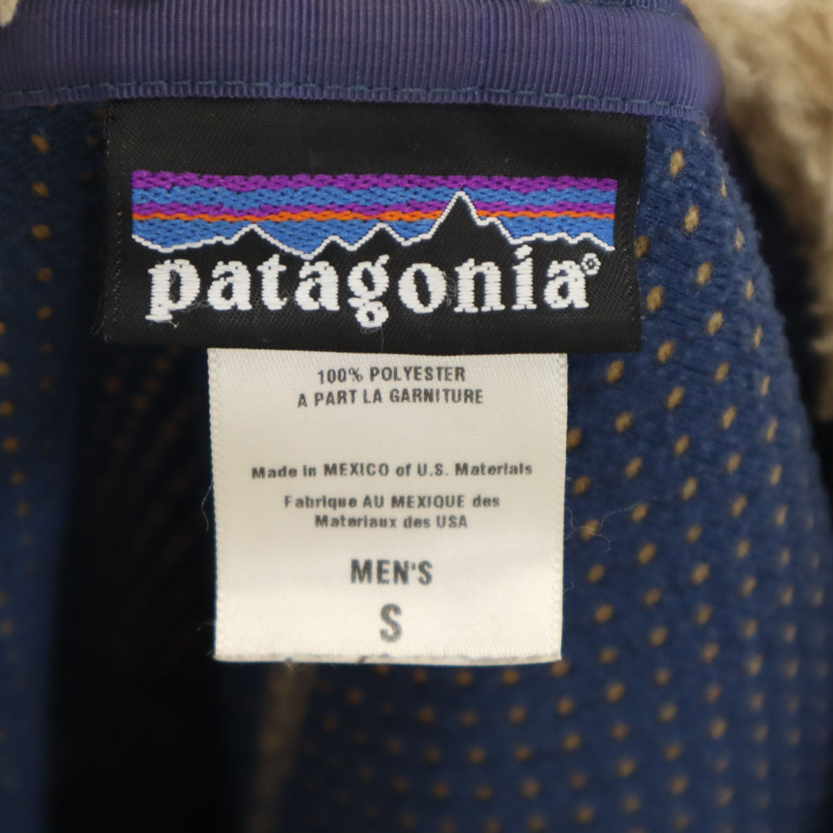 Patagonia 2005 Classic Retro Fleece Jacket Beige Size S