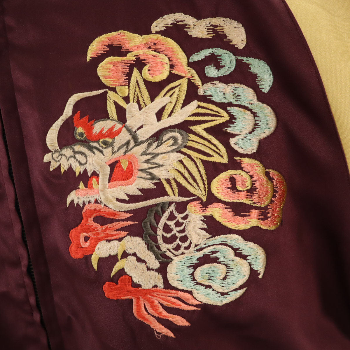 USS Reversible Dragon Embroidery Red Size M