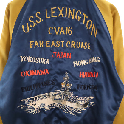 USS Reversible Dragon Embroidery Red Size M