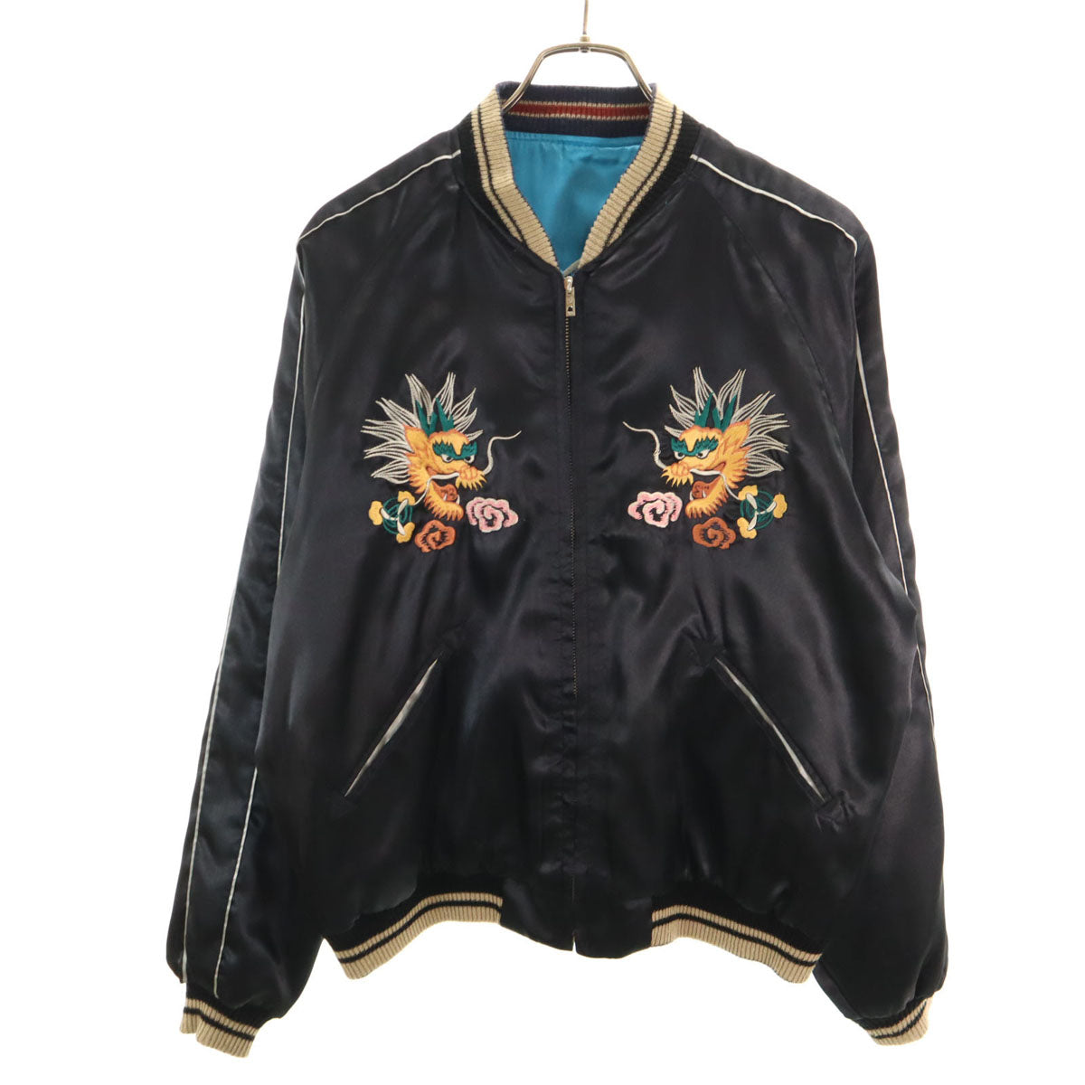Tailor Toyo Eagle Embroidered Reversible Sukajan Blue Size L