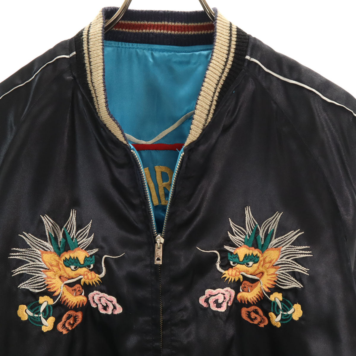 Tailor Toyo Eagle Embroidered Reversible Sukajan Blue Size L