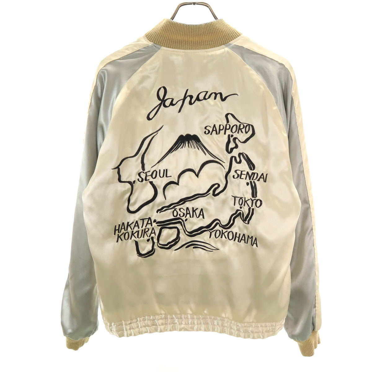 Tailor Toyo Reversible Japan Map Fuji Embroidery Gold Size M