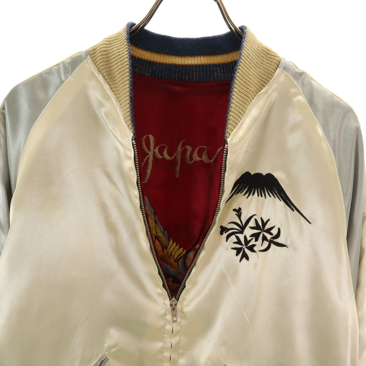 Tailor Toyo Reversible Japan Map Fuji Embroidery Gold Size M