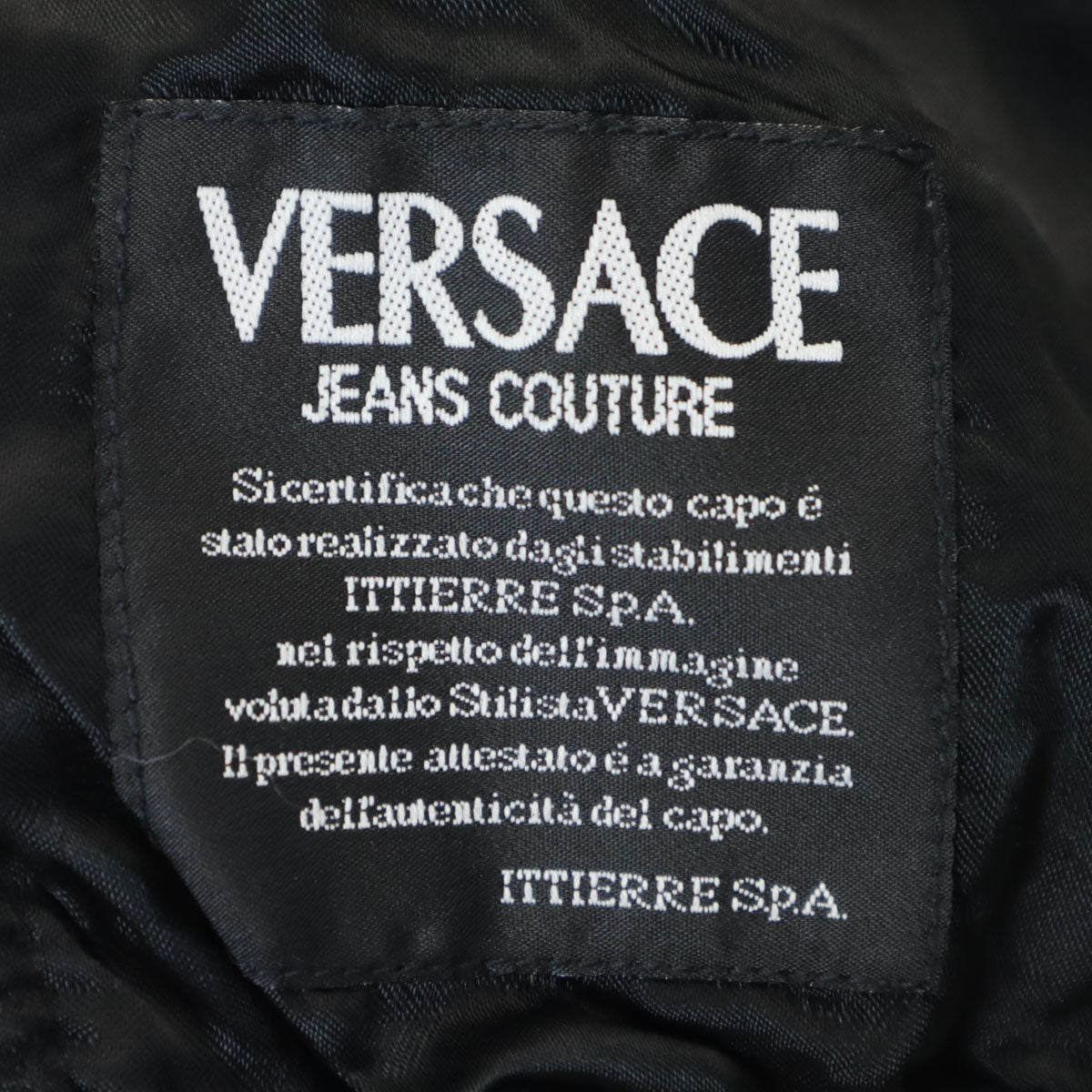 VERSACE JEANS COUTURE Coated Padded Jacket Size M