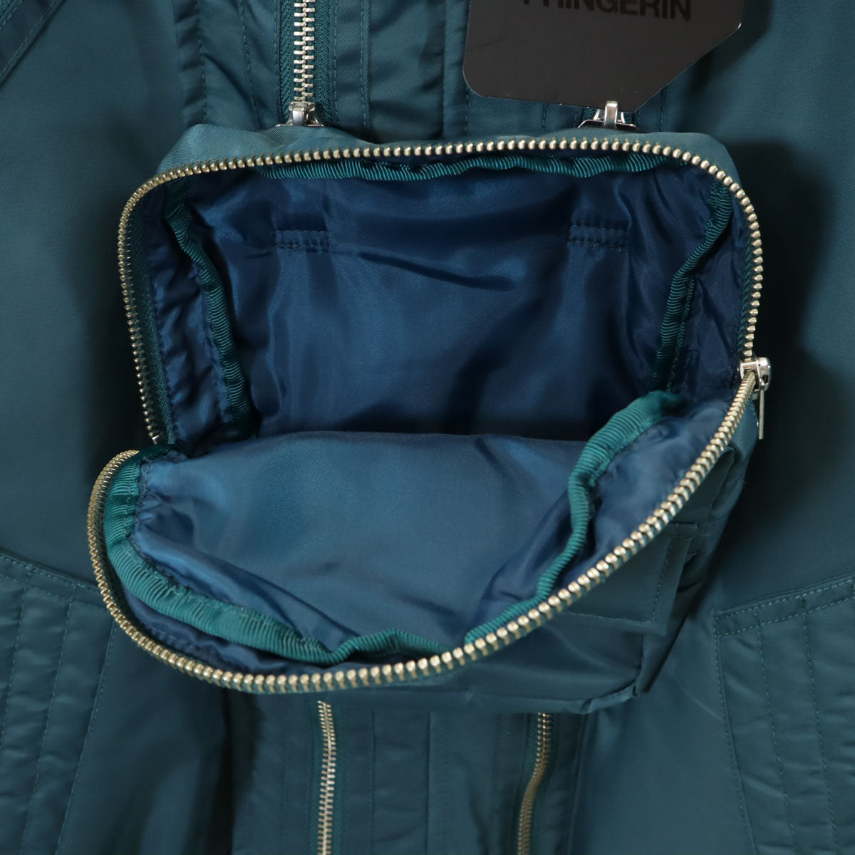 PHINGERIN 24AW Elevation Hooded Bomber Jacket Blue Size XL