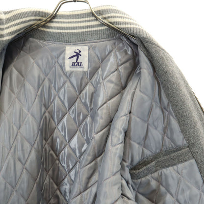 HAI SPORTING GEAR Leather Trim Varsity Gray Size M