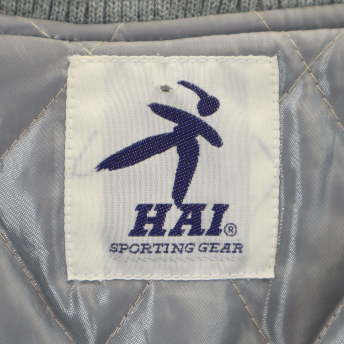 HAI SPORTING GEAR Leather Trim Varsity Gray Size M