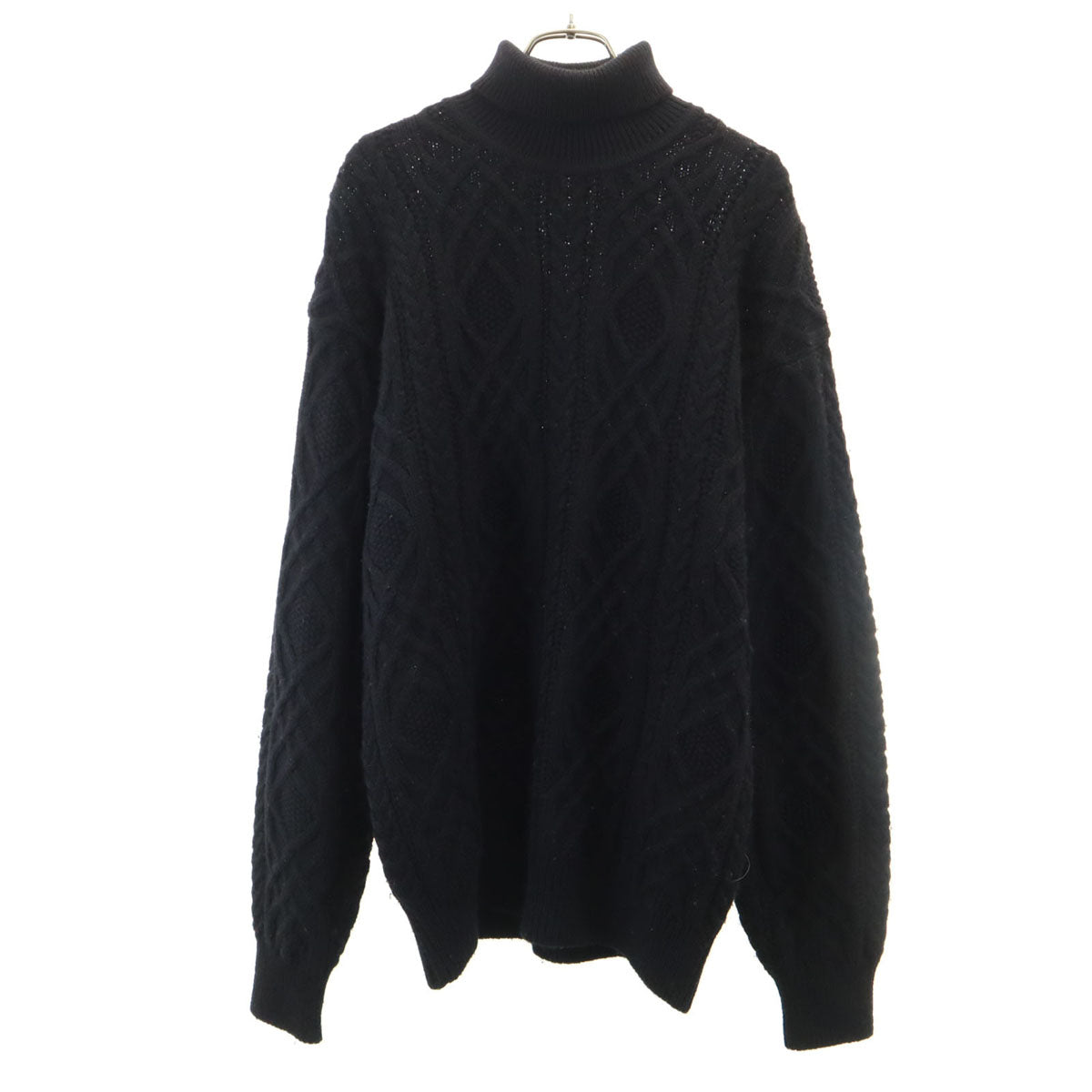Christian Dior MONSIEUR 90s Wool Cable Sweater Black Size L