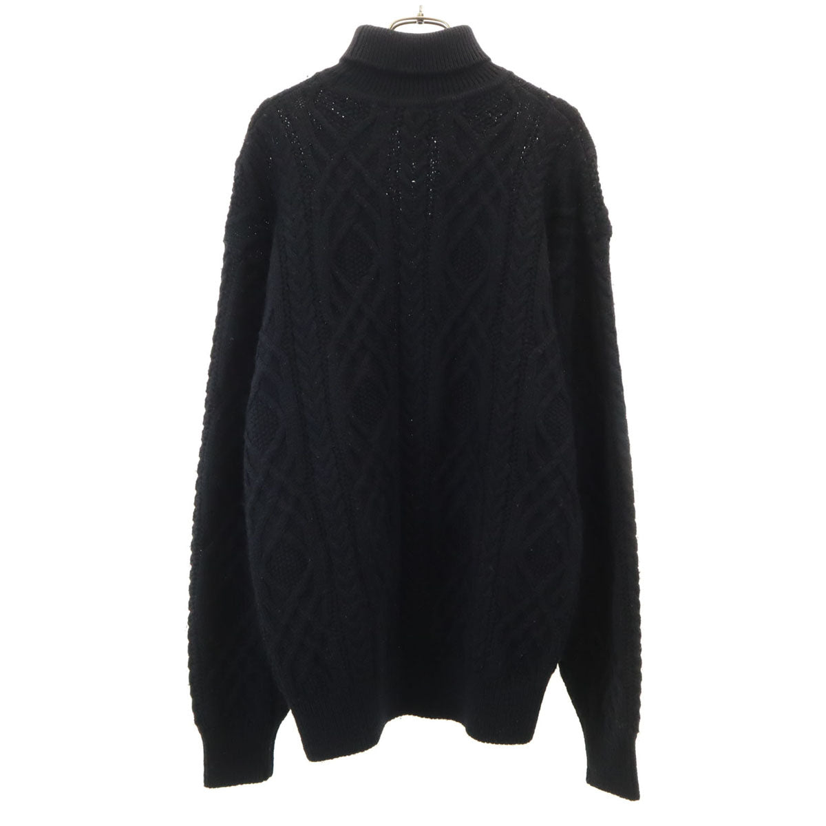 Christian Dior MONSIEUR 90s Wool Cable Sweater Black Size L