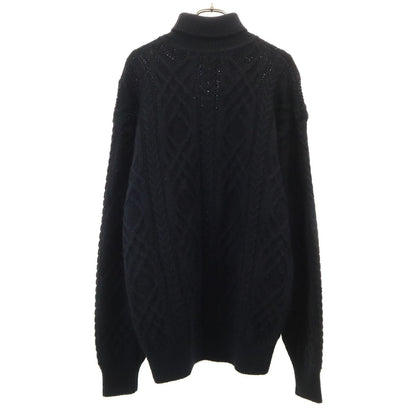 Christian Dior MONSIEUR 90s Wool Cable Sweater Black Size L