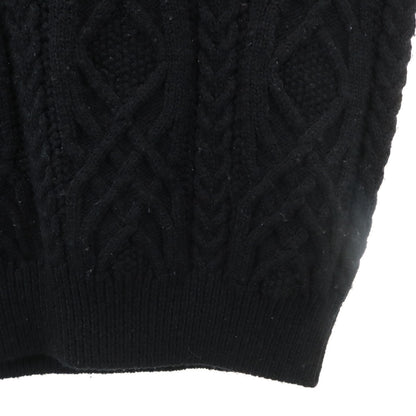 Christian Dior MONSIEUR 90s Wool Cable Sweater Black Size L