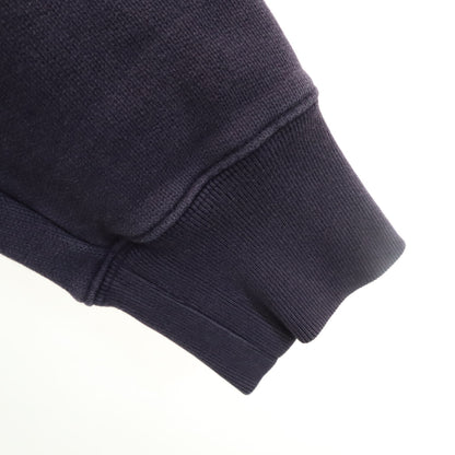 VETEMENTS Barcode Patch Pullover Hoodie Navy Size M