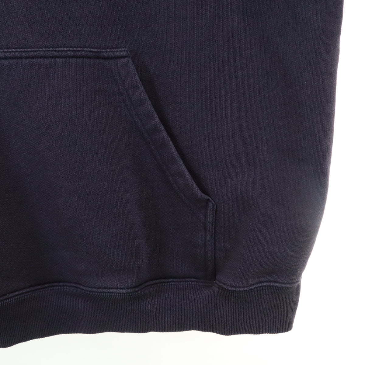 VETEMENTS Barcode Patch Pullover Hoodie Navy Size M