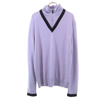 HERMES Italian-made 100% Cashmere Sweater Lavender Size L
