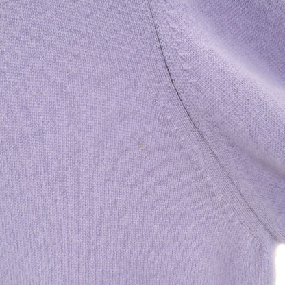 HERMES Italian-made 100% Cashmere Sweater Lavender Size L