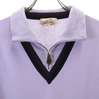 HERMES Italian-made 100% Cashmere Sweater Lavender Size L