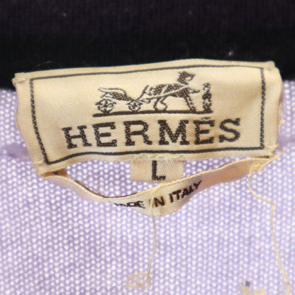 HERMES Italian-made 100% Cashmere Sweater Lavender Size L