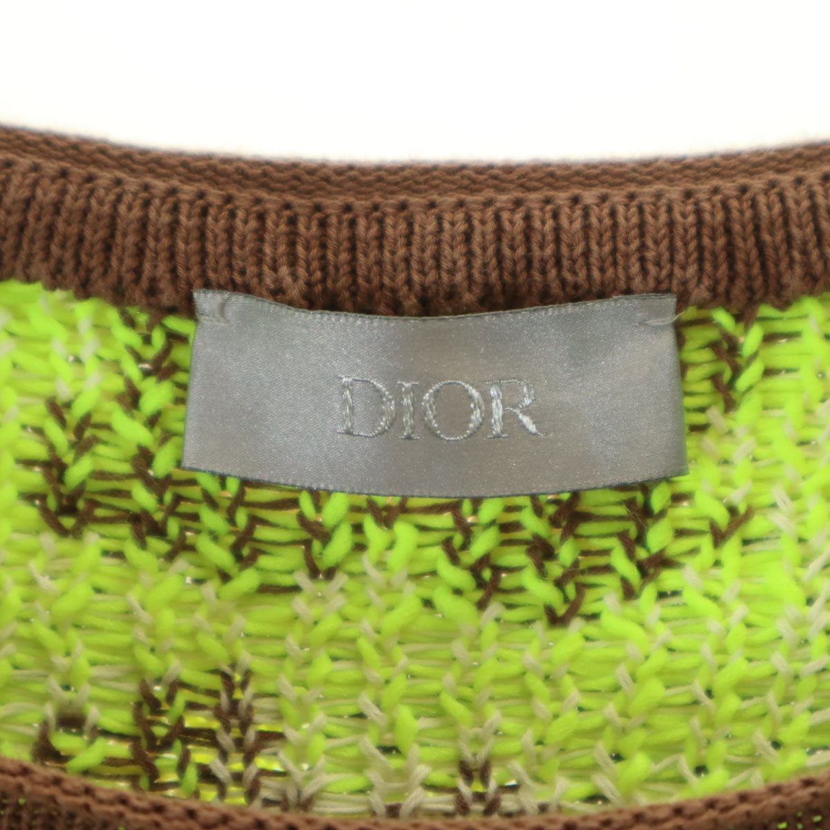 Dior 22SS Italian Technical Cotton Jacquard Sweater Size S