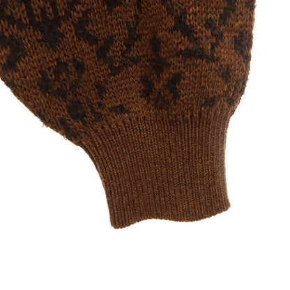 YVES SAINT LAURENT 90s All-Over Pattern Sweater Brown Size M