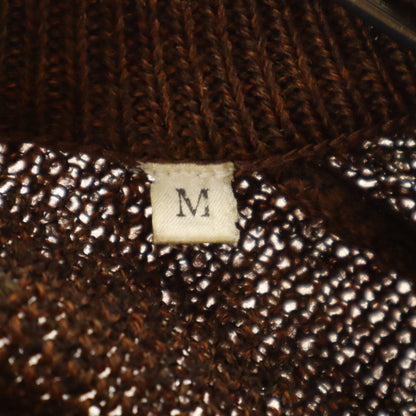YVES SAINT LAURENT 90s All-Over Pattern Sweater Brown Size M