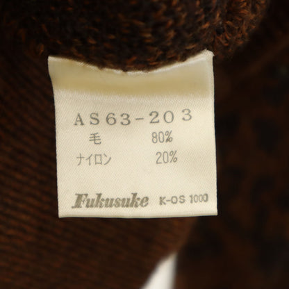 YVES SAINT LAURENT 90s All-Over Pattern Sweater Brown Size M
