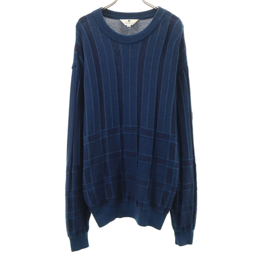 GIVENCHY 90s Japan Patterned Golf Navy Sweater Size L