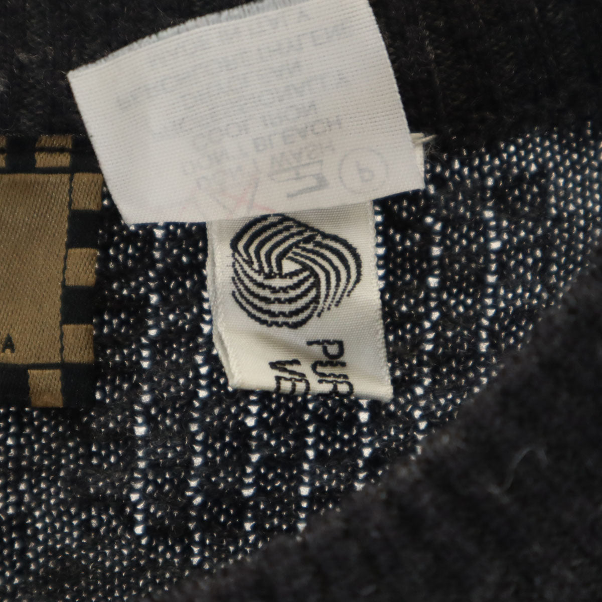 FENDI CLUB 90s Italian Zucca Pattern Sweater Gray Size 50/M