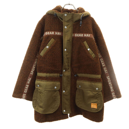 HAI SPORTING GEAR 80s/90s Hooded Boa Coat Brown Size M