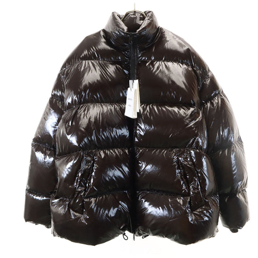 BOTTEGA VENETA 21AW Shiny Coated Down Dark Brown Size S