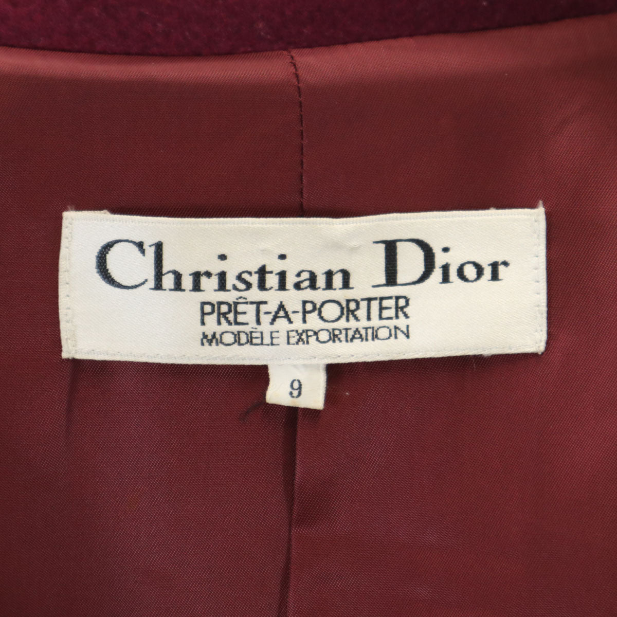 Christian Dior PRET-A-PORTER 90s Coat Red Size JP 9