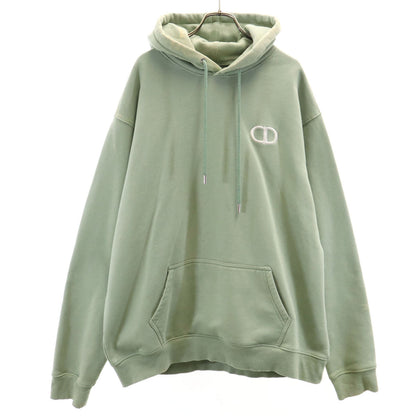 Dior CD Icon Embroidered Hoodie Dusty Mint Size L