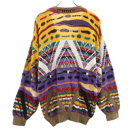 COOGI 90s Australian 3D Knit Cardigan Multi Size M