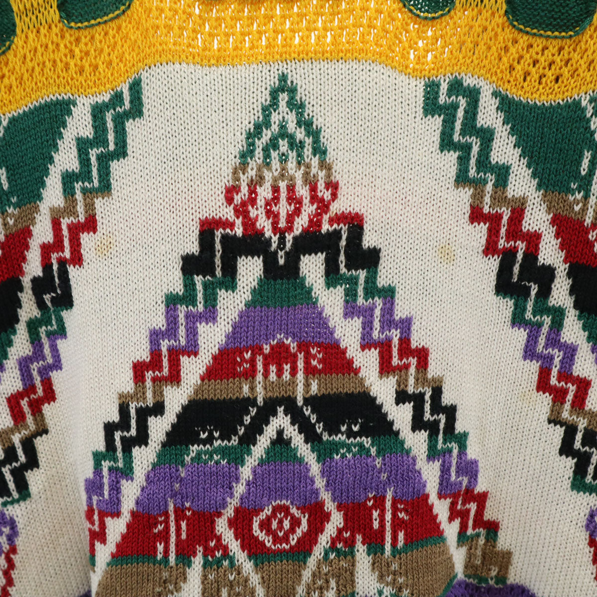 COOGI 90s Australian 3D Knit Cardigan Multi Size M