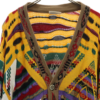 COOGI 90s Australian 3D Knit Cardigan Multi Size M