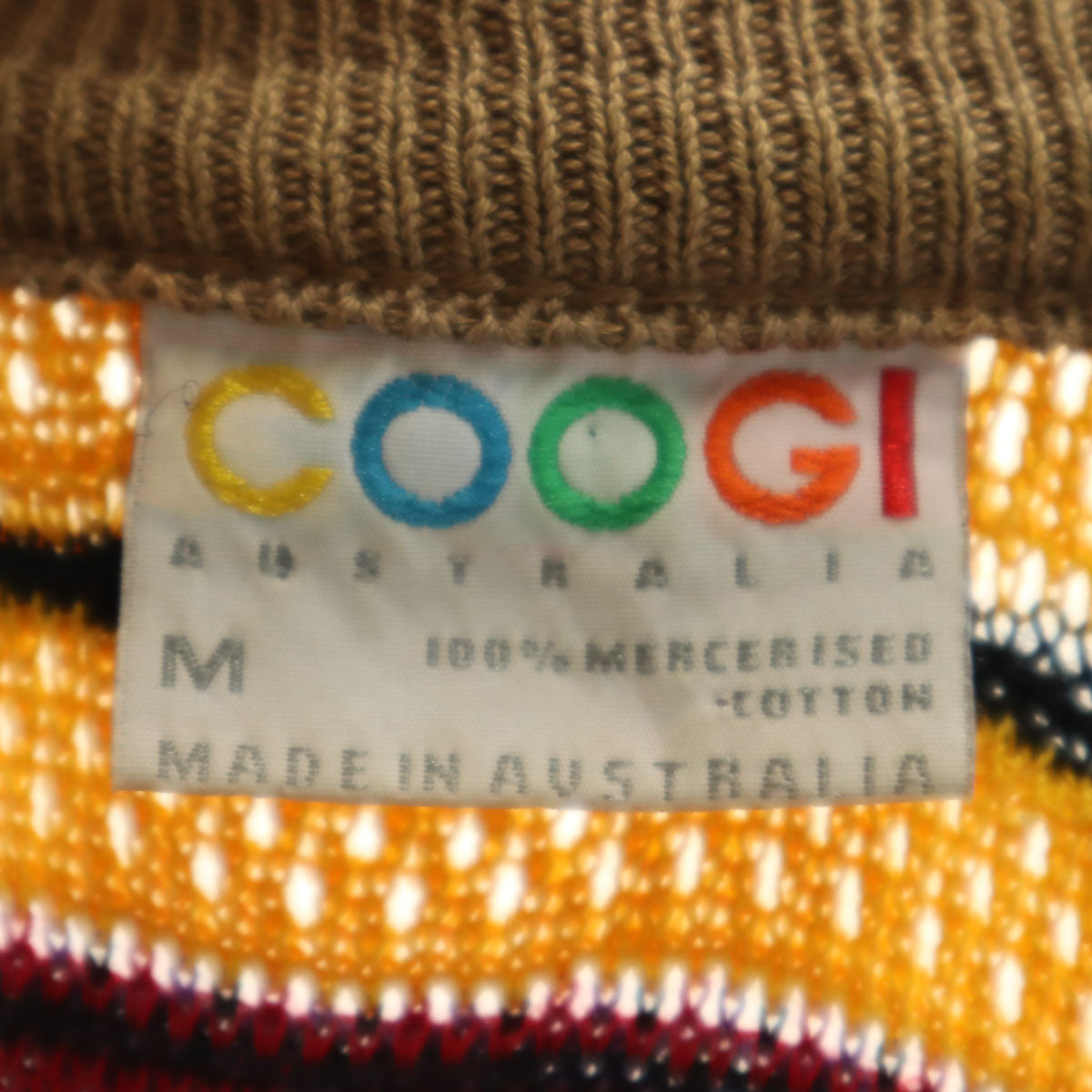 COOGI 90s Australian 3D Knit Cardigan Multi Size M