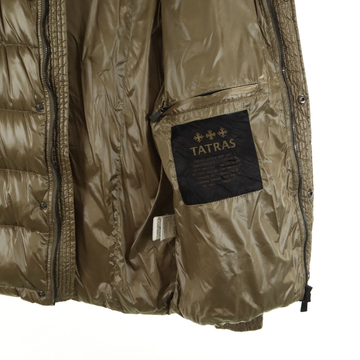 TATRAS Poland Down Jacket Olive Beige Size 2