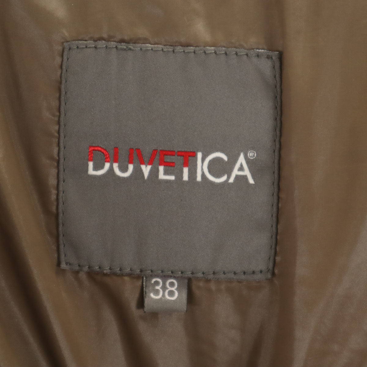 DUVETICA Kappa Raccoon Fur Down Coat Charcoal Black Size 38