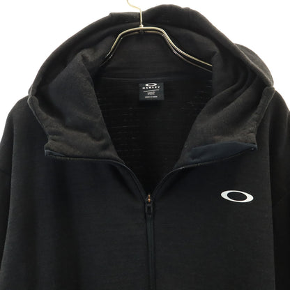 OAKLEY Long Sleeve Zip Oversized Charcoal Gray Hoodie Size 2XL