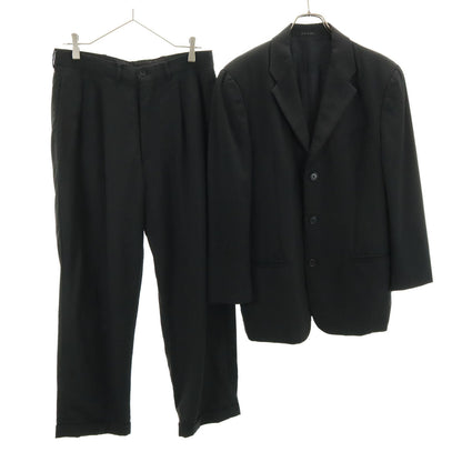 Emporio Armani 90s Italian Stripe Suit Black Size 46