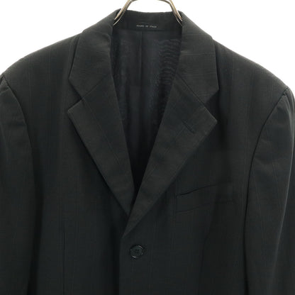 Emporio Armani 90s Italian Stripe Suit Black Size 46