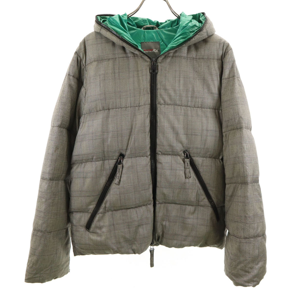 DUVETICA SHIPS Collab Bulgaria Glen Check Down Jacket Size M