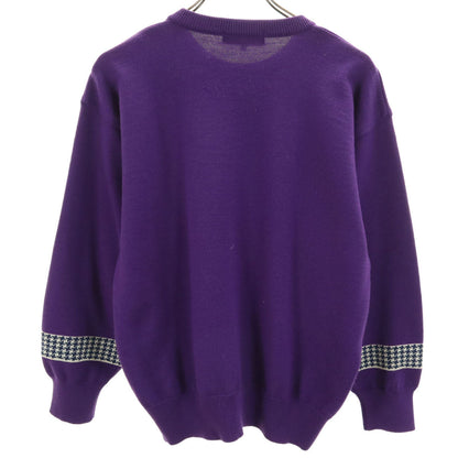 Christian Dior SPORTS 90s Houndstooth Sweater Purple Size M