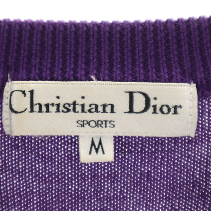 Christian Dior SPORTS 90s Houndstooth Sweater Purple Size M