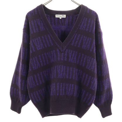 Christian Dior SPORTS 90s All-Over Sweater Purple Size M