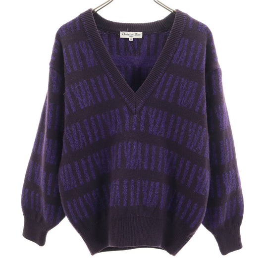 Christian Dior SPORTS 90s All-Over Sweater Purple Size M