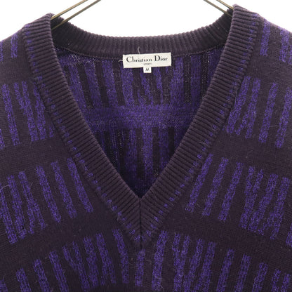 Christian Dior SPORTS 90s All-Over Sweater Purple Size M