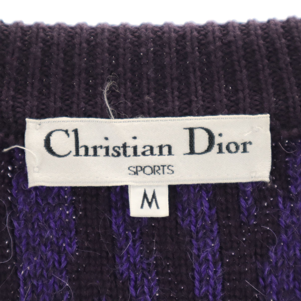Christian Dior SPORTS 90s All-Over Sweater Purple Size M