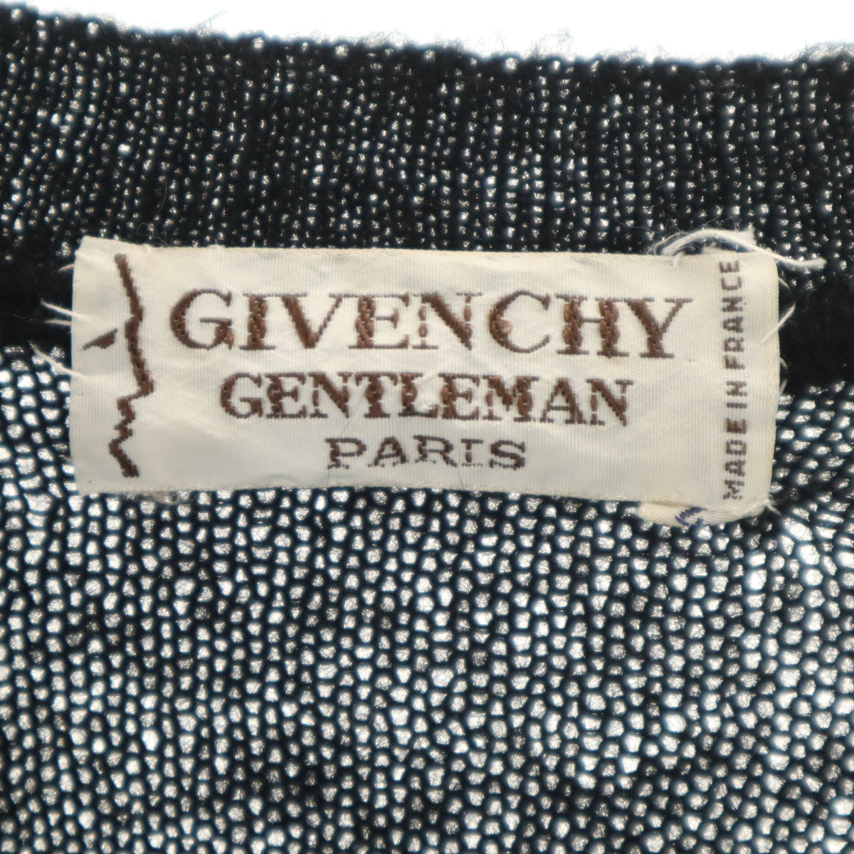 GIVENCHY GENTLEMAN 80s 90s Plaid V-Neck Sweater Black Size M